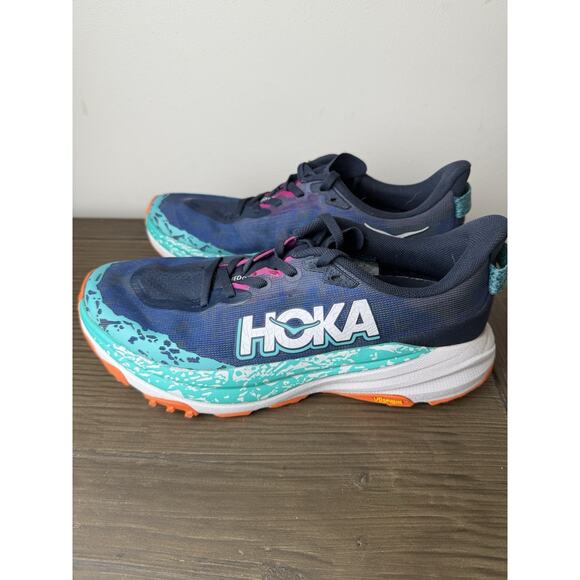 HOKA Speedgoat 6 Trail Running Shoes Women's Size US 8 B Varsity Navy - Picture 4 of 8